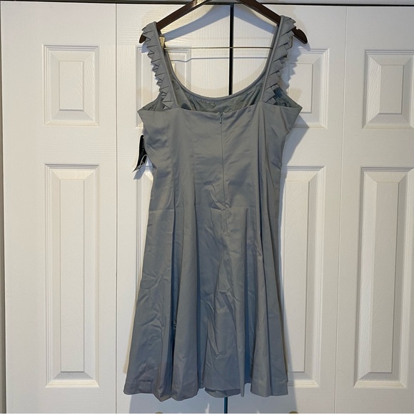 NWT Nine West Dew Drop Fit & Flare Silver Tank Dress Size 12 - Picture 6 of 15